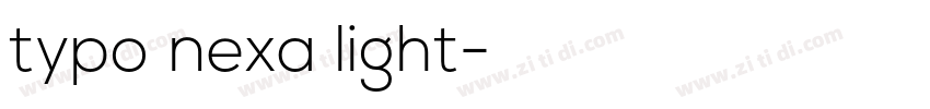 typo nexa light字体转换